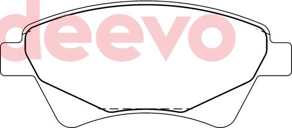 DEEVO BP77600 - Гальмівні колодки, дискові гальма avtolavka.club