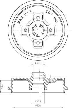 DEEVO BT80240 - Гальмівний диск avtolavka.club