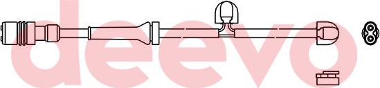 DEEVO BW11620 - Сигналізатор, знос гальмівних колодок avtolavka.club