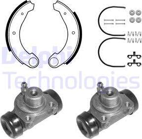 Delphi 640 - Комплект гальм, барабанний механізм avtolavka.club