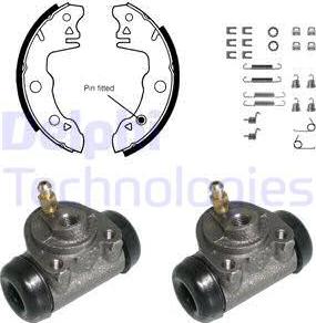 Delphi 659 - Комплект гальм, барабанний механізм avtolavka.club