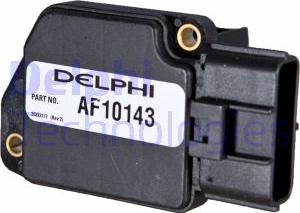 Delphi AF10143-12B1 - Датчик потоку, маси повітря avtolavka.club