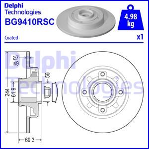 Delphi BG9410RSC - Гальмівний диск avtolavka.club