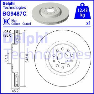 Delphi BG9487C - Гальмівний диск avtolavka.club