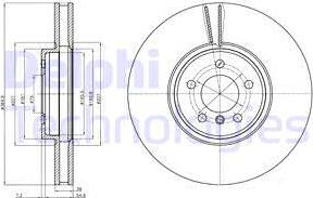 Delphi BG9092 - Гальмівний диск avtolavka.club