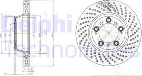 Delphi BG9097C - Гальмівний диск avtolavka.club