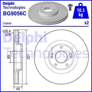 Delphi BG9056C - Гальмівний диск avtolavka.club