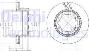 Delphi BG9015 - Гальмівний диск avtolavka.club