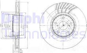 Delphi BG9012 - Гальмівний диск avtolavka.club