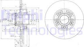 Delphi BG9031RSC - Гальмівний диск avtolavka.club