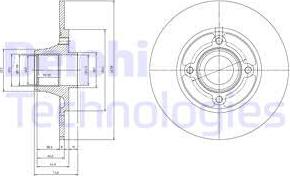 Delphi BG9033RS - Гальмівний диск avtolavka.club