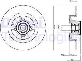 Delphi BG9032RSC - Гальмівний диск avtolavka.club