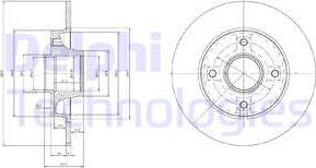 Delphi BG9021RSC - Гальмівний диск avtolavka.club