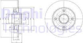 Delphi BG9022RS - Гальмівний диск avtolavka.club