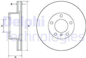 Delphi BG9145C - Гальмівний диск avtolavka.club