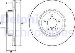 Delphi BG9158C - Гальмівний диск avtolavka.club