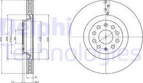 Delphi BG9109 - Гальмівний диск avtolavka.club