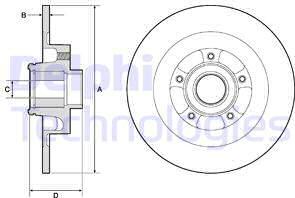 Delphi BG9134RSC - Гальмівний диск avtolavka.club