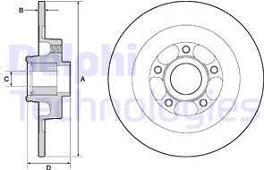 Delphi BG9138RSC - Гальмівний диск avtolavka.club