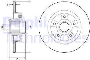 Delphi BG9132RSC - Гальмівний диск avtolavka.club