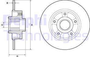 Delphi BG9137RSC - Гальмівний диск avtolavka.club