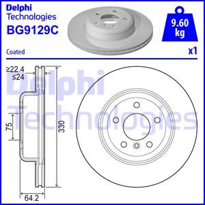 Delphi BG9129C-18B1 - Гальмівний диск avtolavka.club