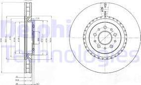 Delphi BG9843 - Гальмівний диск avtolavka.club