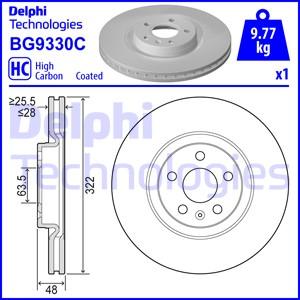 Delphi BG9330C - Гальмівний диск avtolavka.club