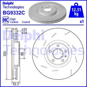 Delphi BG9332C - Гальмівний диск avtolavka.club