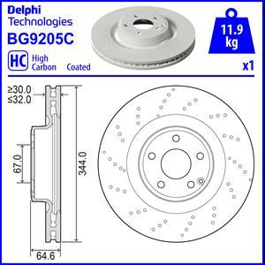 Delphi BG9205C - Гальмівний диск avtolavka.club