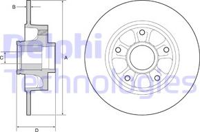 Delphi BG9230RS - Гальмівний диск avtolavka.club