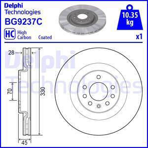 Delphi BG9237C - Гальмівний диск avtolavka.club