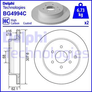 Delphi BG4994C - Гальмівний диск avtolavka.club