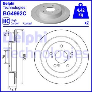 Delphi BG4992C - Гальмівний диск avtolavka.club