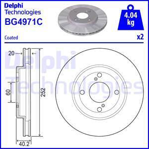 Delphi BG4971C - Гальмівний диск avtolavka.club