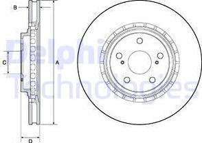 Delphi BG4691C - Гальмівний диск avtolavka.club