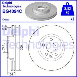 Delphi BG4094C - Гальмівний диск avtolavka.club