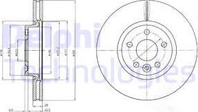 Delphi BG4094 - Гальмівний диск avtolavka.club