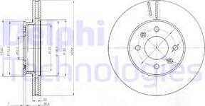 Delphi BG4096 - Гальмівний диск avtolavka.club