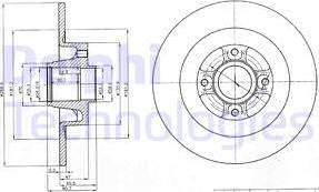 Delphi BG4044 - Гальмівний диск avtolavka.club