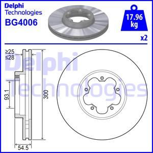 Delphi BG4006 - Гальмівний диск avtolavka.club