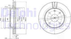 Delphi BG4003 - Гальмівний диск avtolavka.club