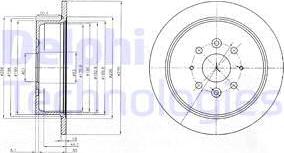 Delphi BG4018 - Гальмівний диск avtolavka.club