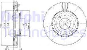 Delphi BG4013 - Гальмівний диск avtolavka.club