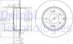 Delphi BG4012 - Гальмівний диск avtolavka.club