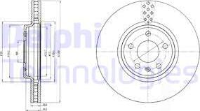 Delphi BG4080 - Гальмівний диск avtolavka.club