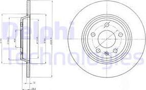 Delphi BG4081C - Гальмівний диск avtolavka.club