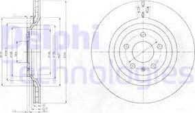 Delphi BG4087 - Гальмівний диск avtolavka.club