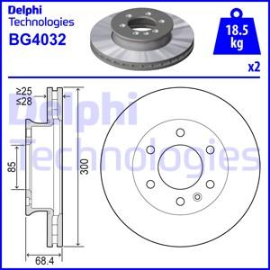 Delphi BG4032 - Гальмівний диск avtolavka.club