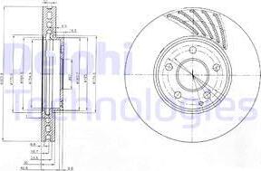 Delphi BG4029 - Гальмівний диск avtolavka.club